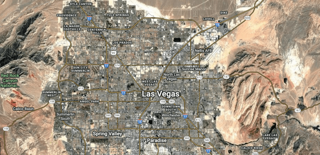 Las Vegas map