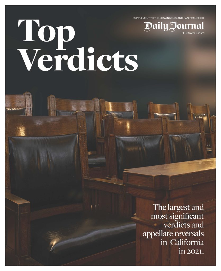 Panish Shea Ravipudi LLP Case Named Among 2021 Top Verdicts in