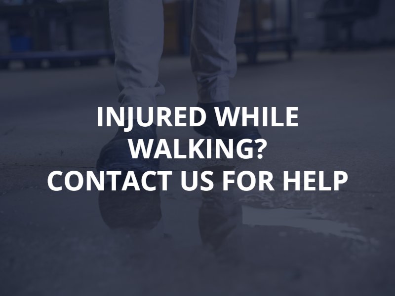 injured while walking? contact us for help